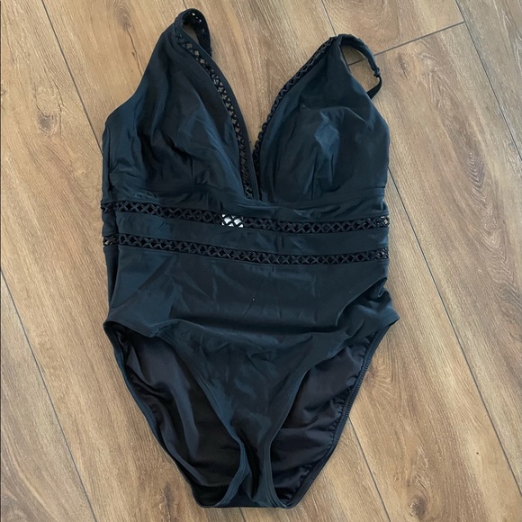 Swimsuits For All Other - Black swimsuit with mesh detailing